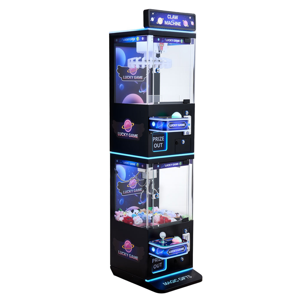VEVOR Claw Crane Machine Medium Arcade Game Double-Layer Black Purple