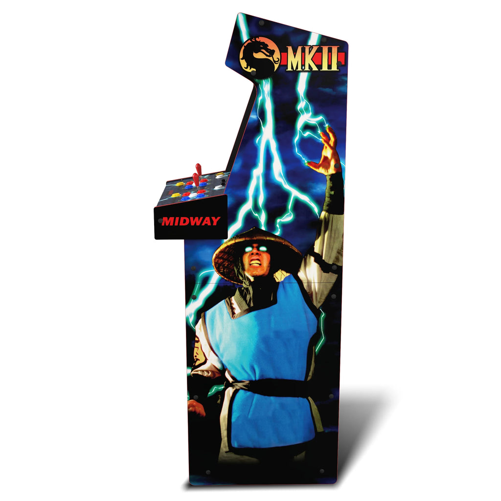 Mortal Kombat II Deluxe Arcade Game Con Gabinete De Pie De Tamaño Completo De 5 Pies De Alto, Negro