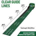 Portable Golf Putting Mat Beginners Practice Golf Putter Blanket Outdoor Golfs Training Aids Professional Sports Equipments