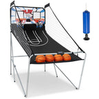 Dual LED Electronic Shot Basketball Arcade Game with 8 Game - 81.5'' X 81'' X 42.5'' (L X W X H)