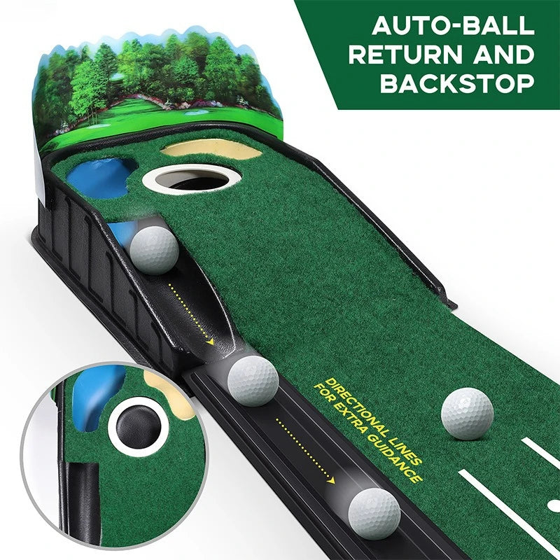 Portable Golf Putting Mat Beginners Practice Golf Putter Blanket Outdoor Golfs Training Aids Professional Sports Equipments