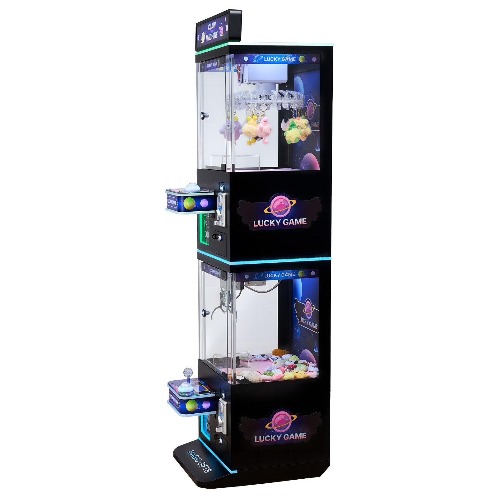 VEVOR Claw Crane Machine Medium Arcade Game Double-Layer Black Purple