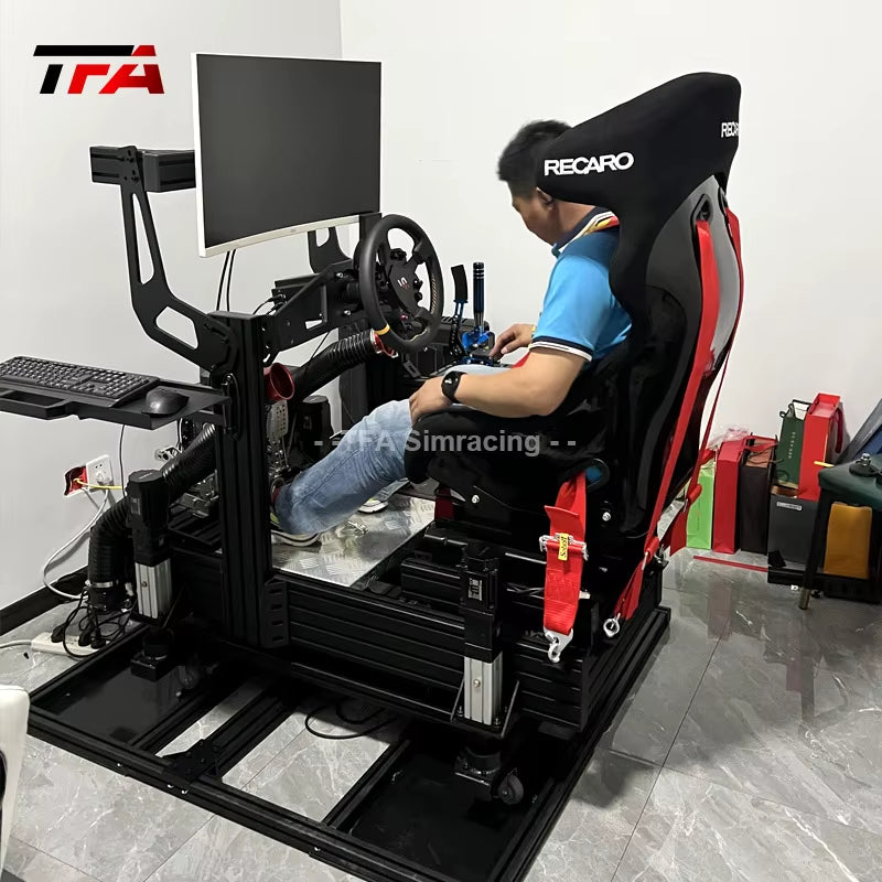High Quality Games 4080 Pilot Simulation Frame Simulaotor Racing Cockpit Racing Game Simulator for Moza R5 R9 R12 Steering Wheel
