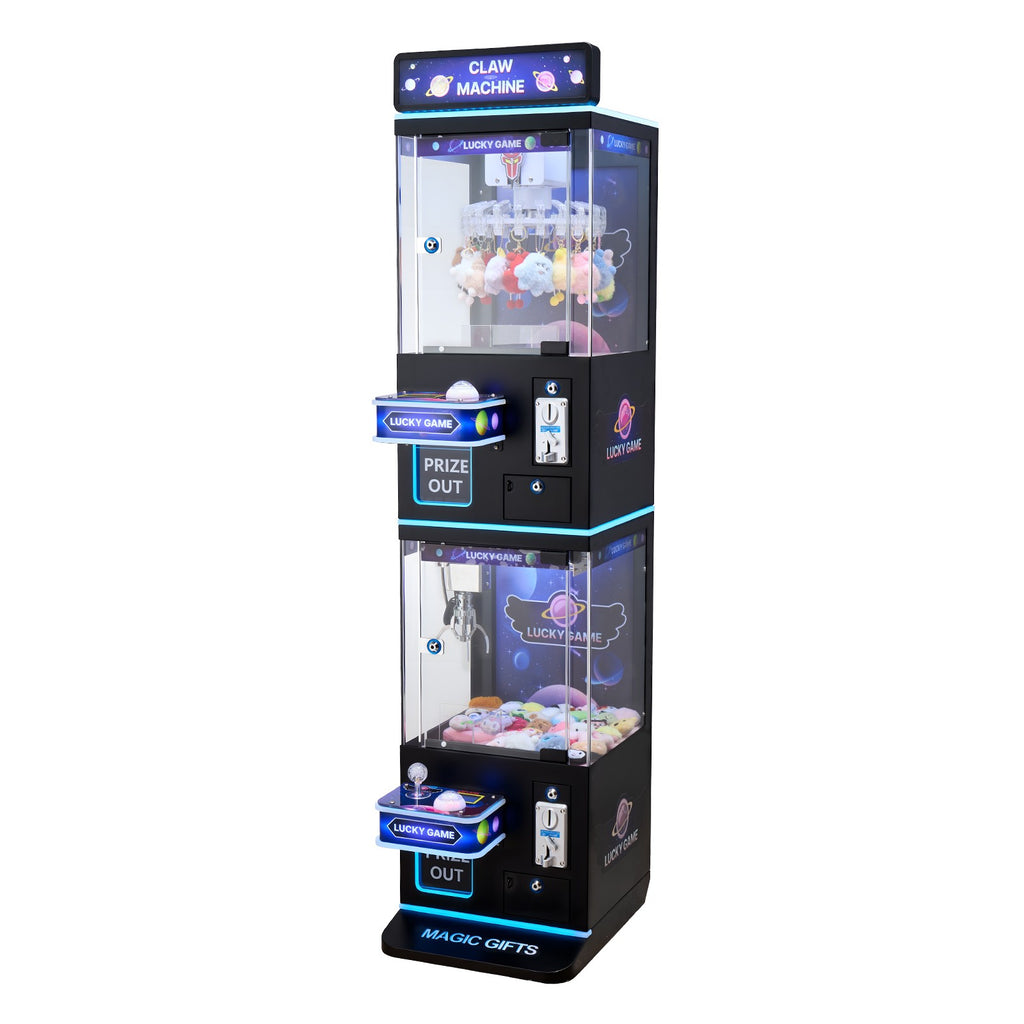 VEVOR Claw Crane Machine Medium Arcade Game Double-Layer Black Purple