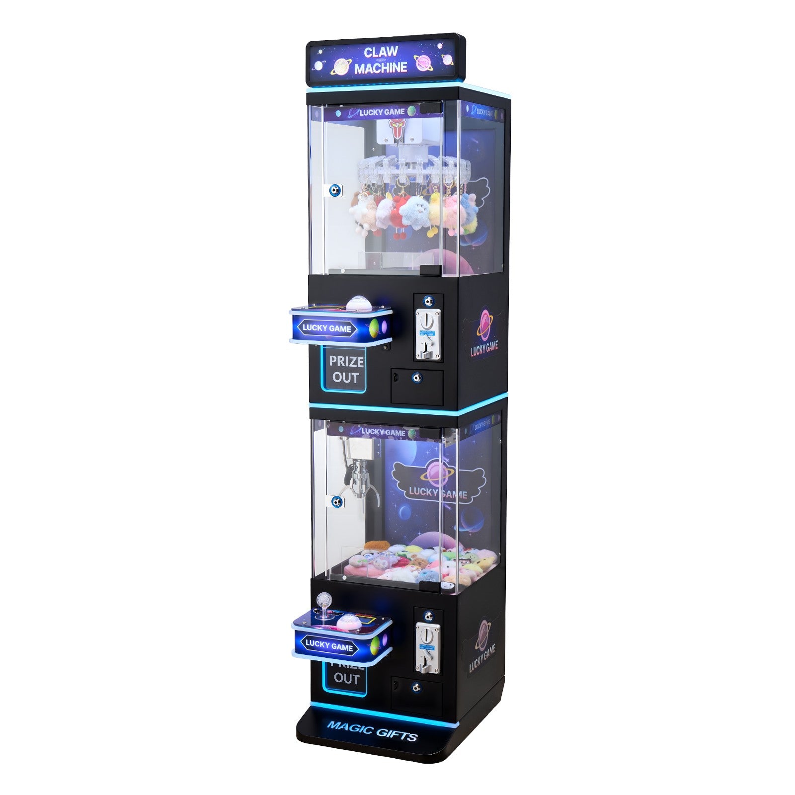 VEVOR Claw Crane Machine Medium Arcade Game Double-Layer Black Purple