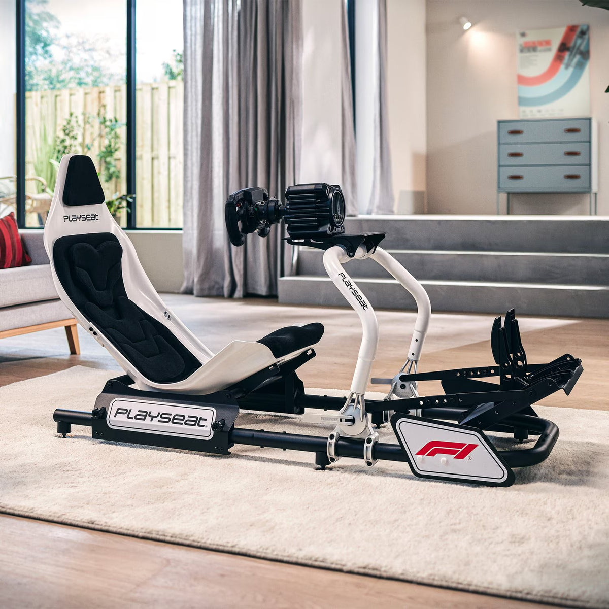 ® Formula Instinct F1® Edition Racing Simulator Cockpit with X-Adapt™ Adjustment, White
