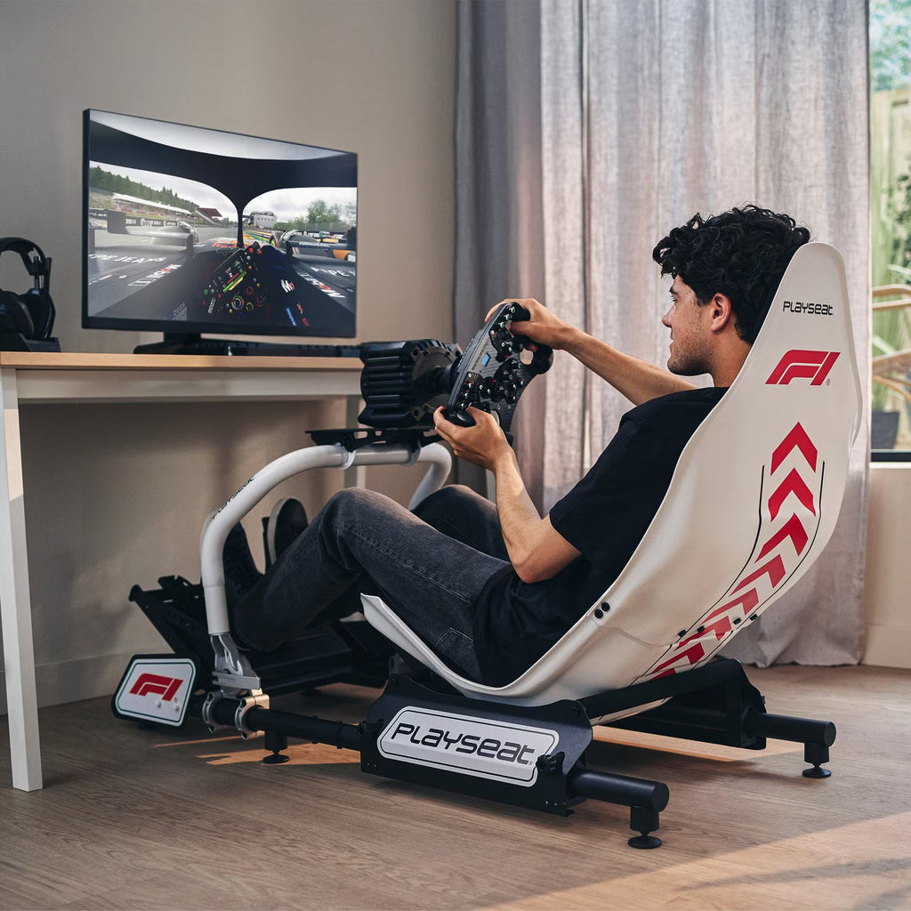 ® Formula Instinct F1® Edition Racing Simulator Cockpit with X-Adapt™ Adjustment, White