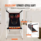 Arcade Games Basketball Game 2-Player Indoor Basketball Game Home Dual Shot Sport with 5-Balls