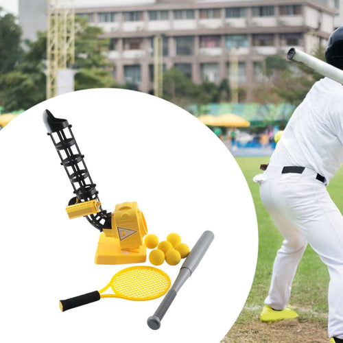 Automatic Baseball Pitching Machine Ball Launcher Training Equipment Batting Practice Toy for Teens Age 4+ Kids