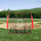 Baseball Softball Practice Net, 7 Ft. X 7 Ft. Portable Baseball Training Net Hitting Batting Catching Pitching, Backstop