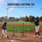 Baseball Softball Practice Net, 7 Ft. X 7 Ft. Portable Baseball Training Net Hitting Batting Catching Pitching, Backstop