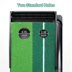 Putting Green Mat 9.9FT Golf Training Putting Mat with Auto Ball Return for Indoor/Outdoor