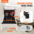Foldable Basketball Arcade Game 2 Player Indoor Basketball Game with 5 Balls, 8 Game Modes Home Dual Shot Sport
