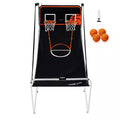 Foldable Basketball Arcade Game 2 Player Indoor Basketball Game with 4 Balls 8 Game Modes Family Dual Shooting Movement