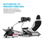 ® Formula Instinct F1® Edition Racing Simulator Cockpit with X-Adapt™ Adjustment, White